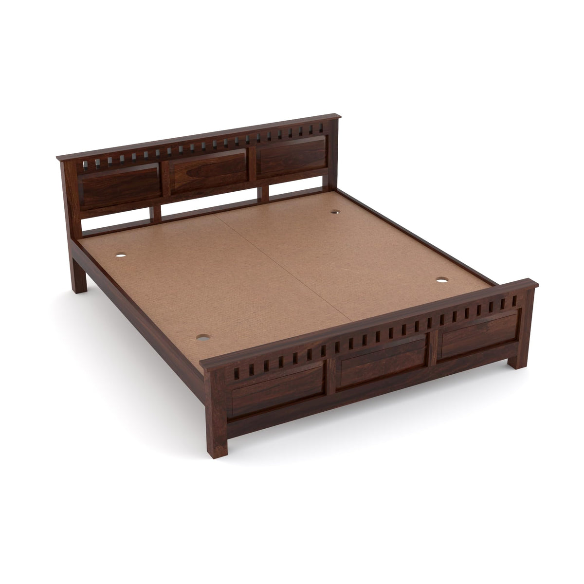 Bhagwati Art Sheesham Wood Bed without Storage – Kuber Design – view 11
