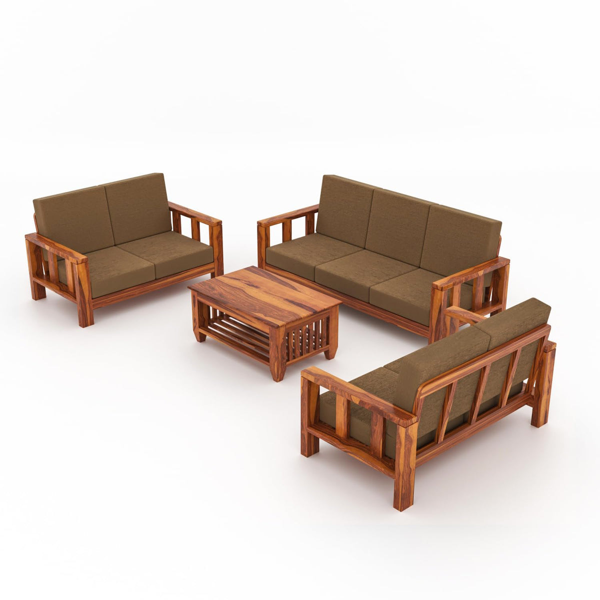 Bhagwati Art Sheesham Wood 7 Seater Sofa Set – Lounge Design – view 20