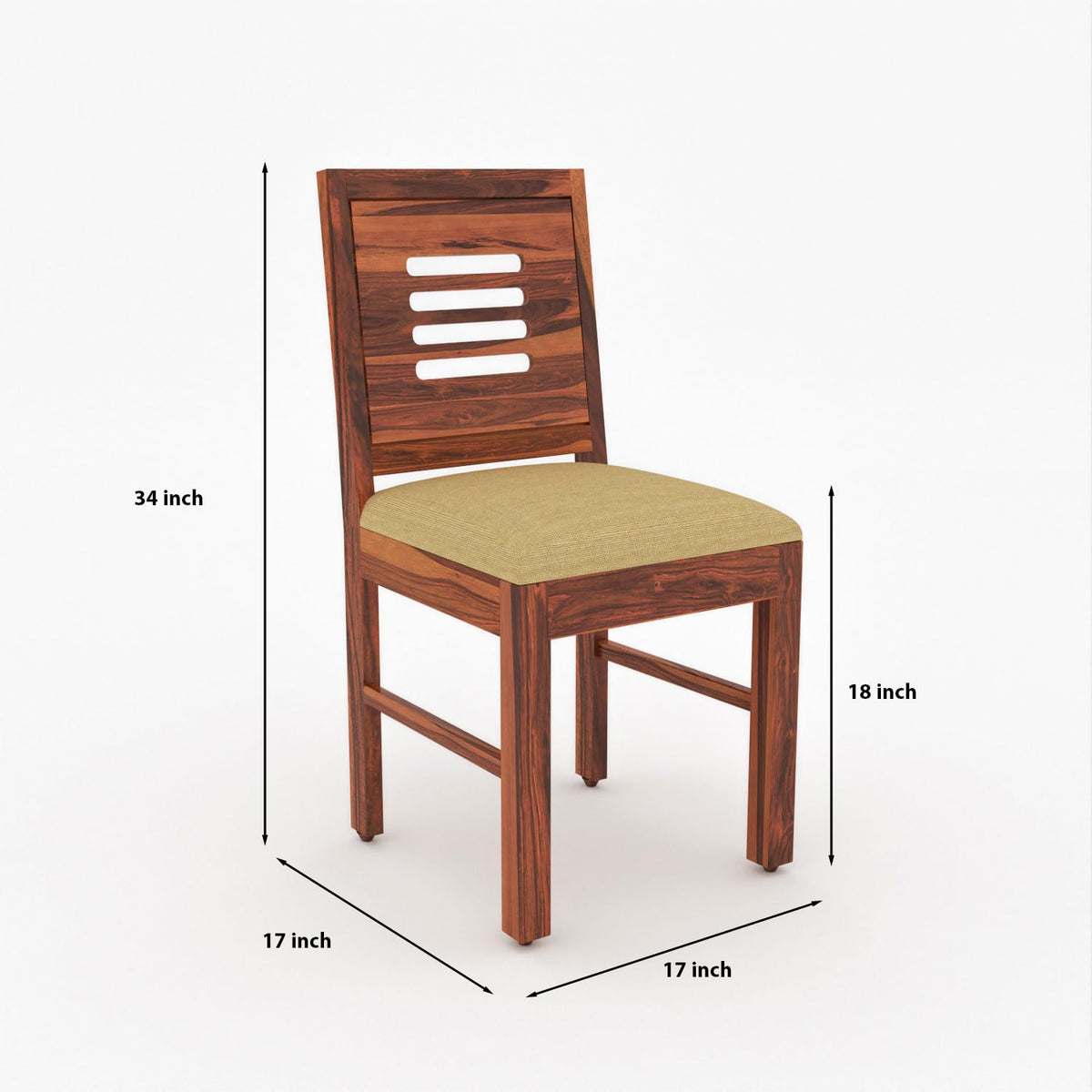 Bhagwati Art Sheesham Wood Dining Set with Urban Glass Top – Classic – view 19