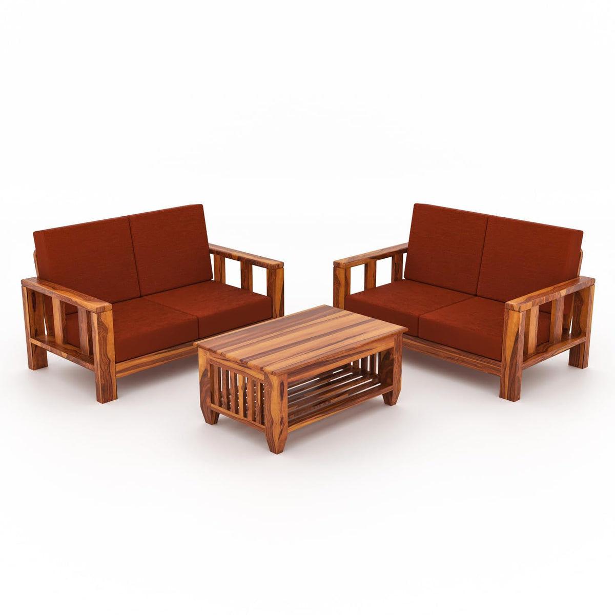 Bhagwati Art Sheesham Wood 4 Seater Sofa Set – Lounge Design – view 33