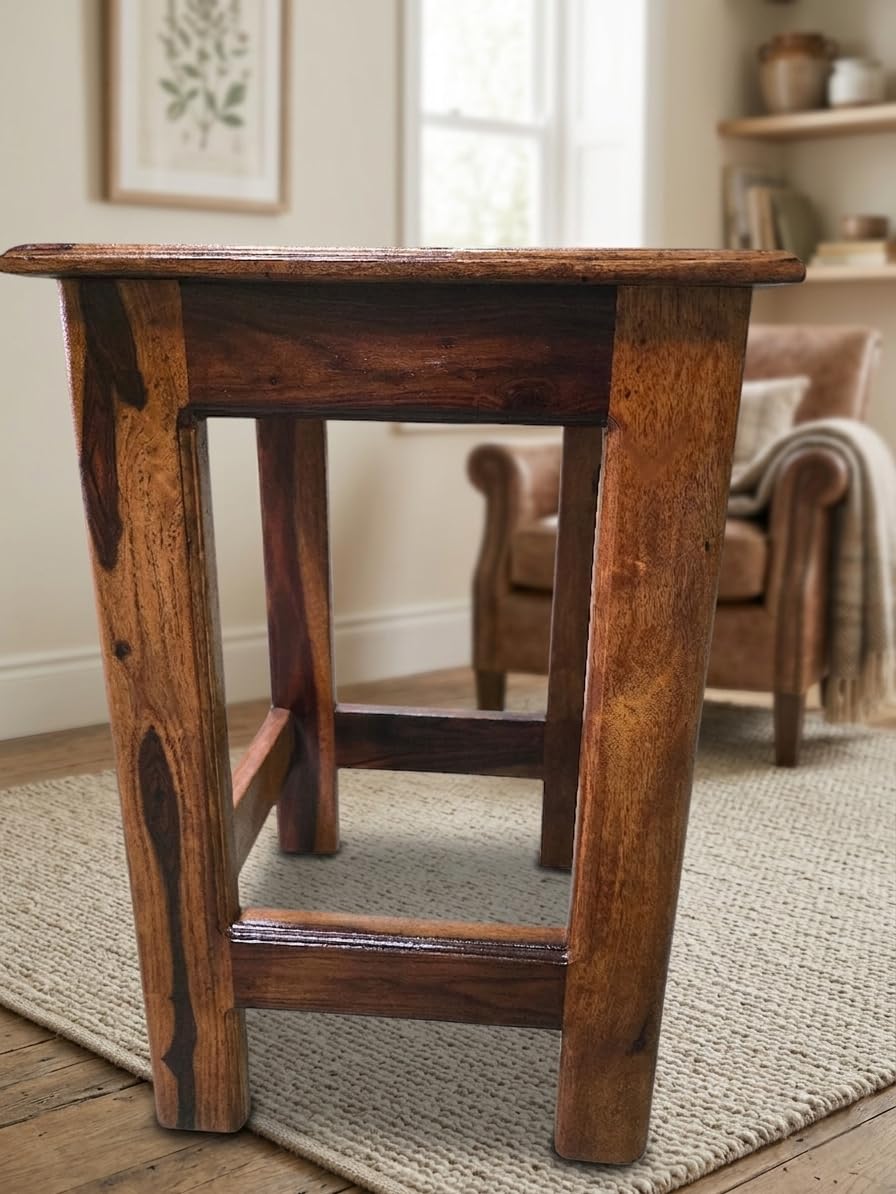 Bhagwati Art Sheesham Wood Side Table – Compact End Table – view 3