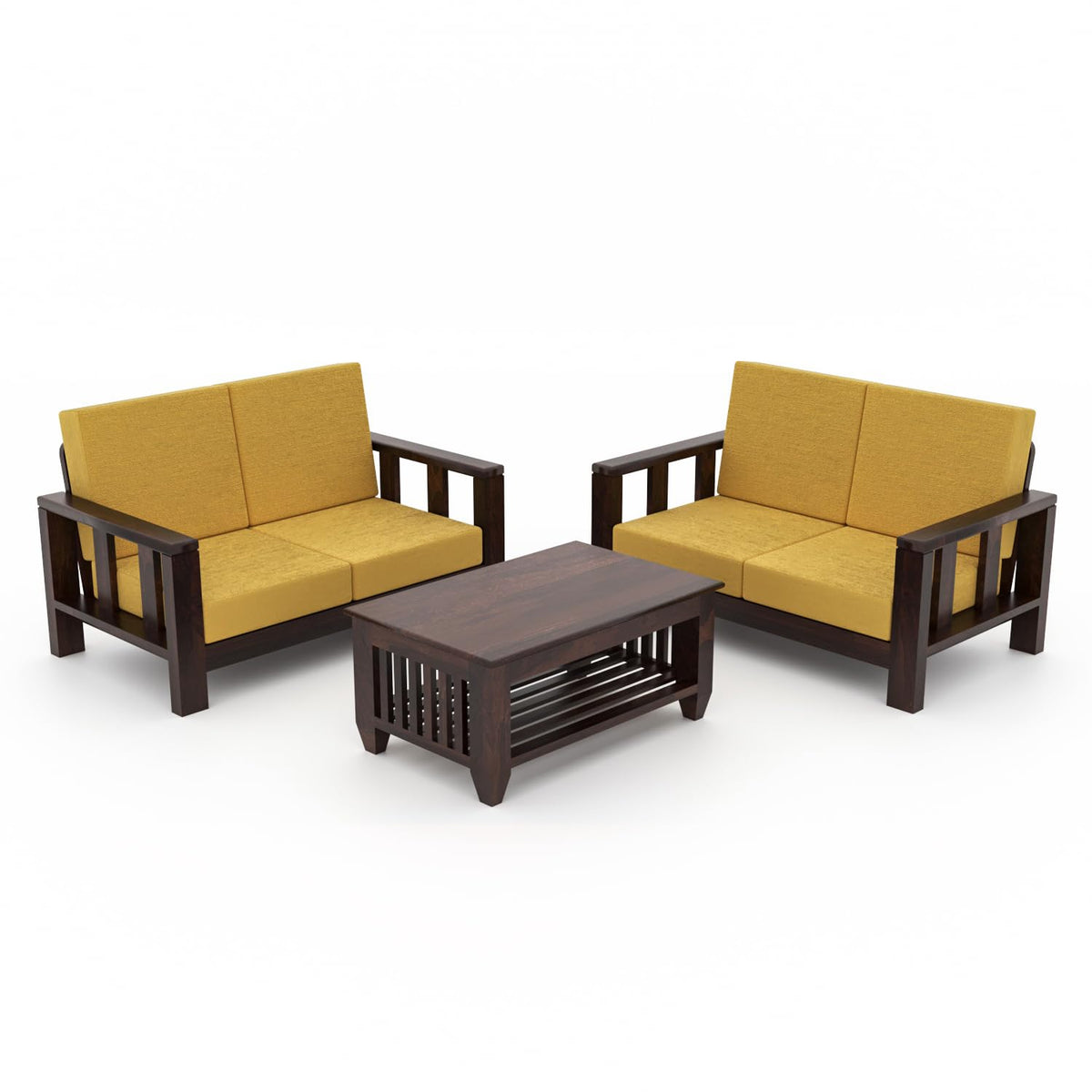 Bhagwati Art Sheesham Wood 4 Seater Sofa Set – Lounge Design – view 21