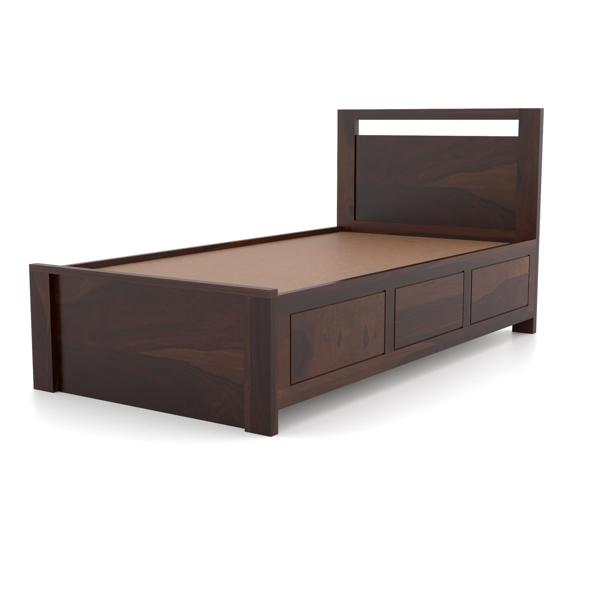 Bhagwati Art Sheesham Wood Single Bed with Hydraulic Storage – Modern – view 12