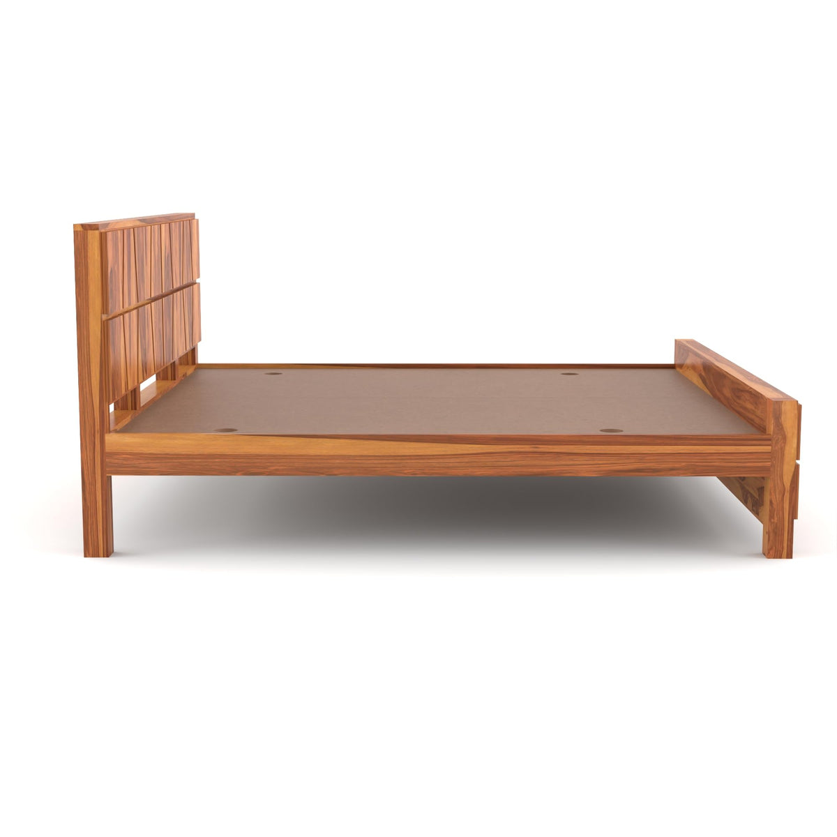 Bhagwati Art Sheesham Wood Bed without Storage – Zigzag Design – view 7