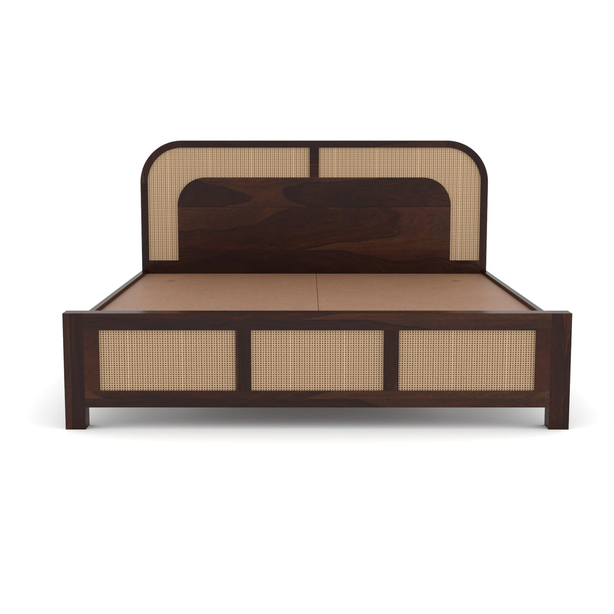 Bhagwati Art Sheesham Wood Bed without Storage – 5 Jali Rattan Cane – view 10