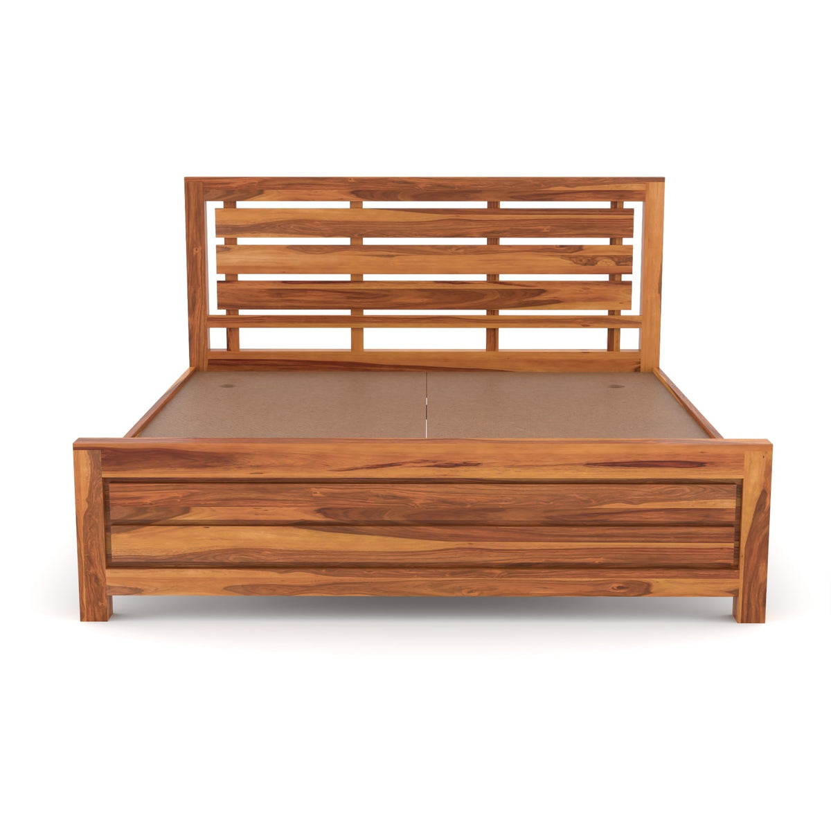 Bhagwati Art Sheesham Wood Bed without Storage – 3 Fanti Design – view 5