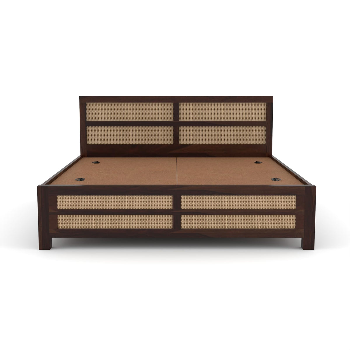 Bhagwati Art Sheesham Wood Bed with Box Storage – 8 Jali Rattan Cane – view 16