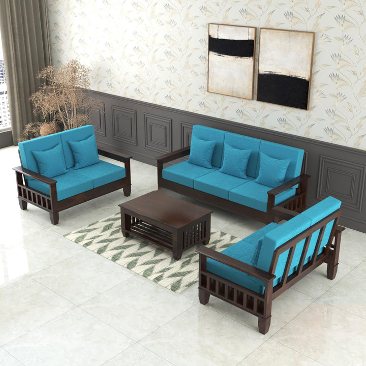 Bhagwati Art Sheesham Wood 7 Seater Sofa Set – Classic Design – view 1