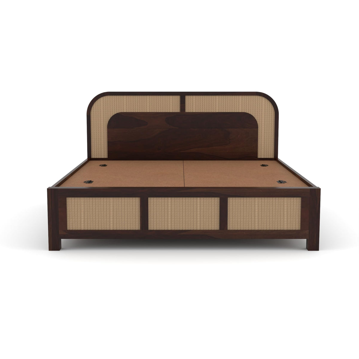 Bhagwati Art Sheesham Wood Bed with Box Storage – 5 Jali Rattan Cane – view 12