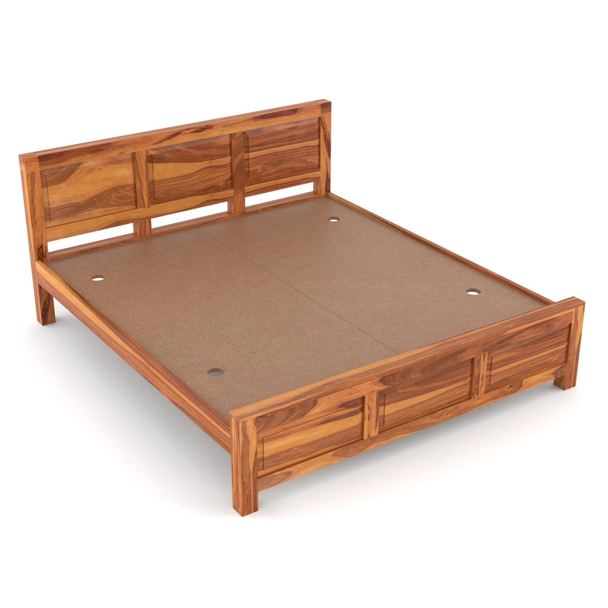 Bhagwati Art Sheesham Wood Bed without Storage – 3 Dalla Design – view 3