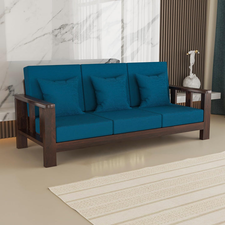 Bhagwati Art Sheesham Wood 3 Seater Sofa – Lounge Design – view 1