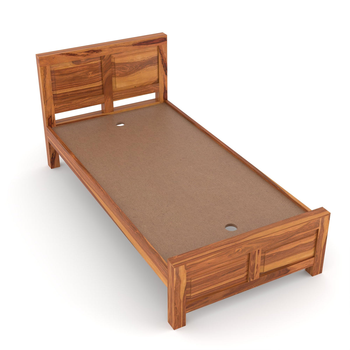Bhagwati Art Sheesham Wood Single Bed without Storage – 2 Dalla Design – view 3