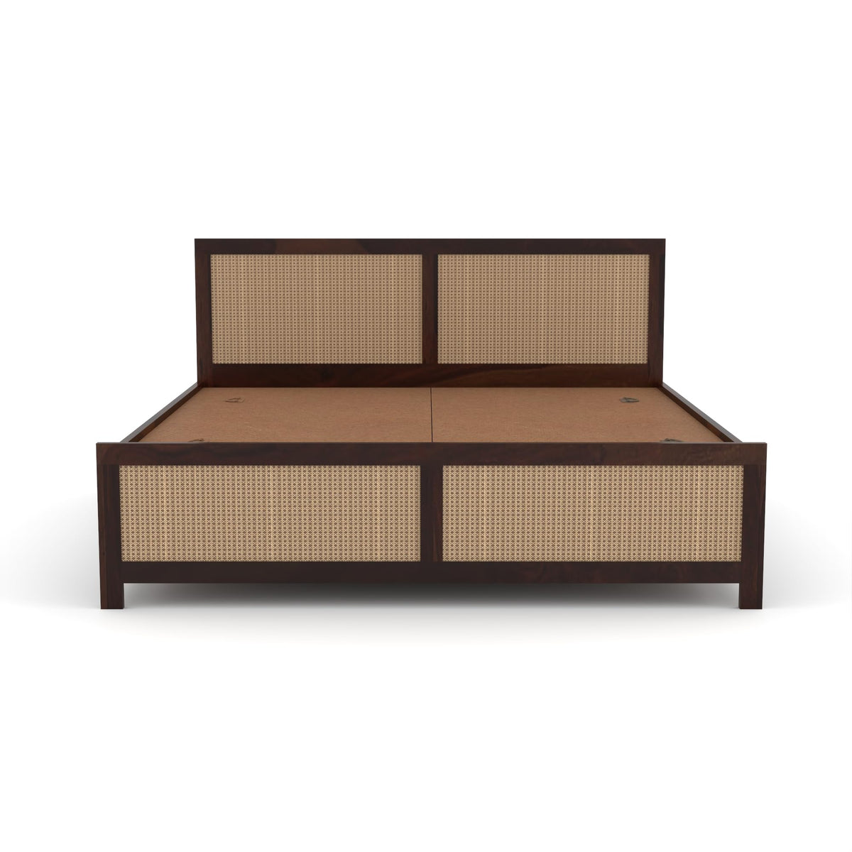 Bhagwati Art Sheesham Wood Bed with Box Storage – 4 Jali Rattan Cane – view 17