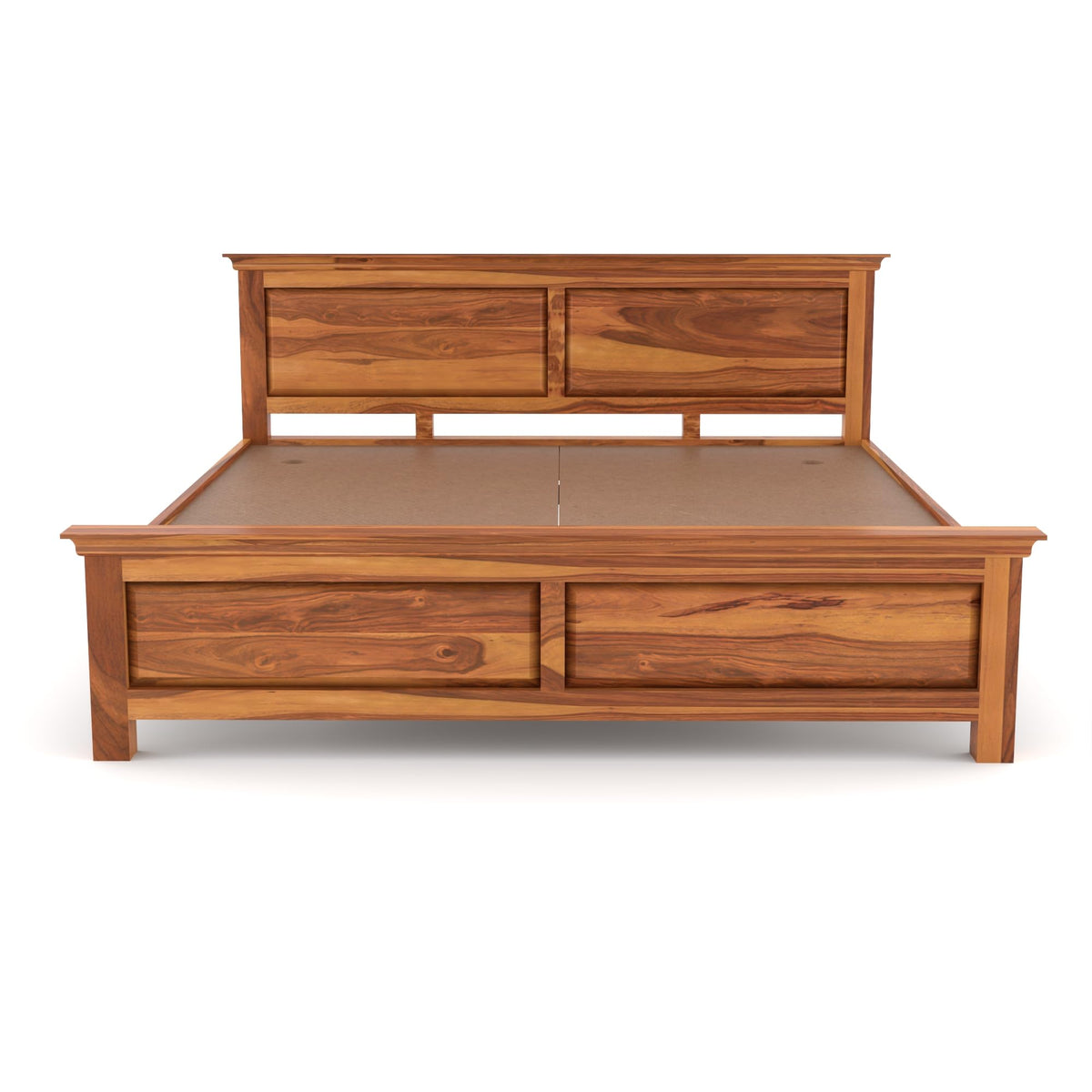 Bhagwati Art Sheesham Wood Bed without Storage – 2 Dalla Design – view 4