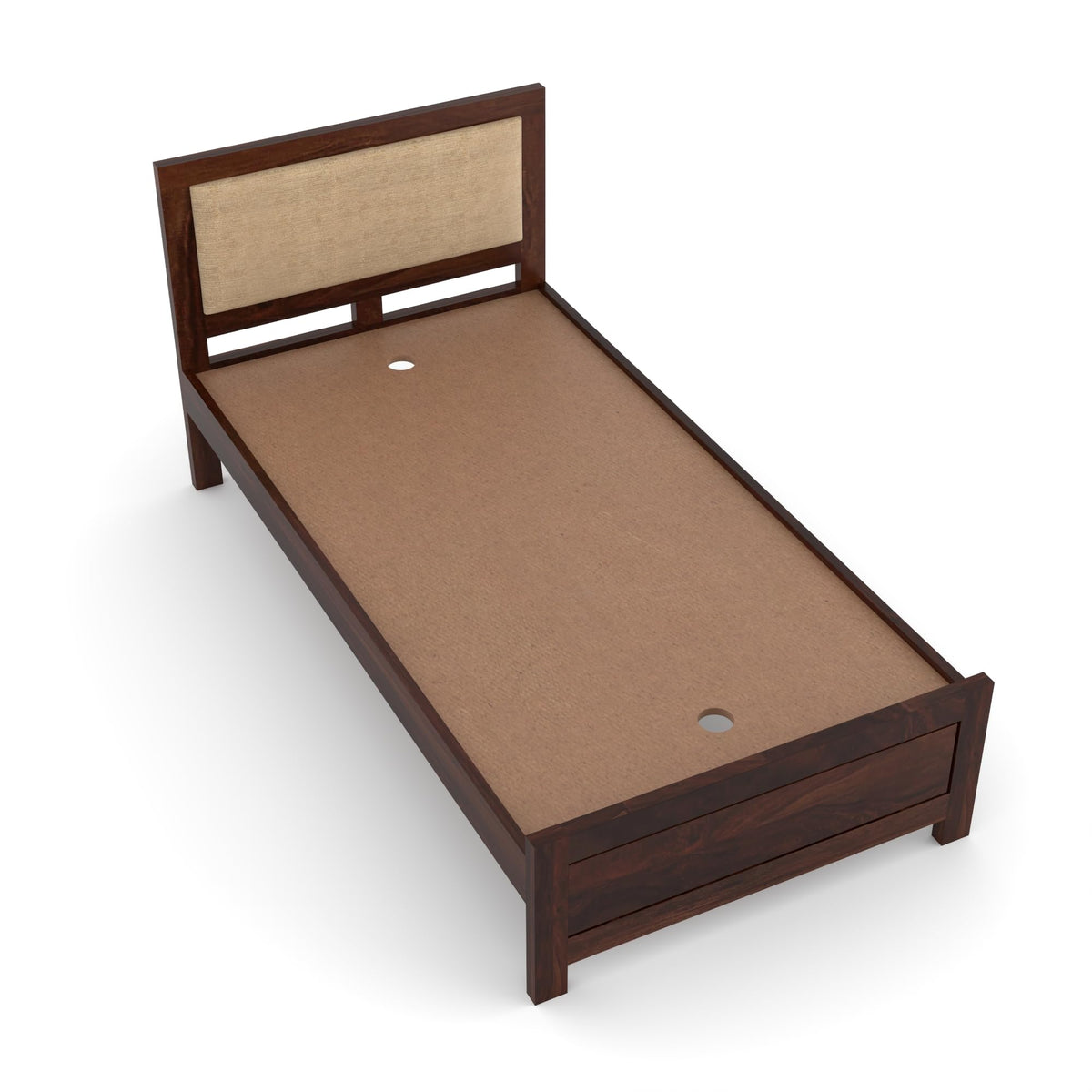 Bhagwati Art Sheesham Wood Single Bed without Storage – Cushion Dalla – view 11