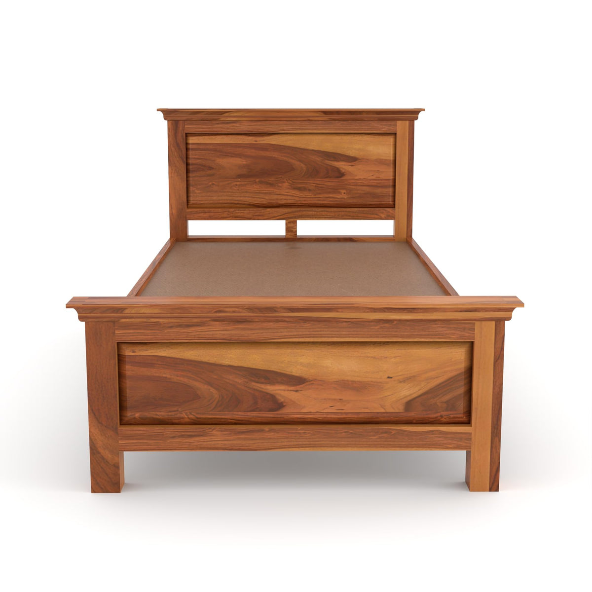 Bhagwati Art Sheesham Wood Single Bed without Storage – 1 Dalla Design – view 5