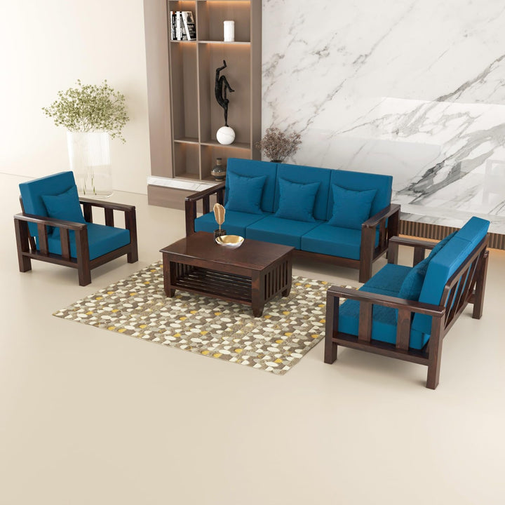 Bhagwati Art Sheesham Wood 6 Seater Sofa Set – Lounge Design – view 1