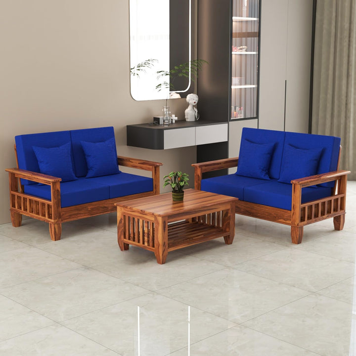 Bhagwati Art Sheesham Wood 4 Seater Sofa Set – Classic Design – view 1