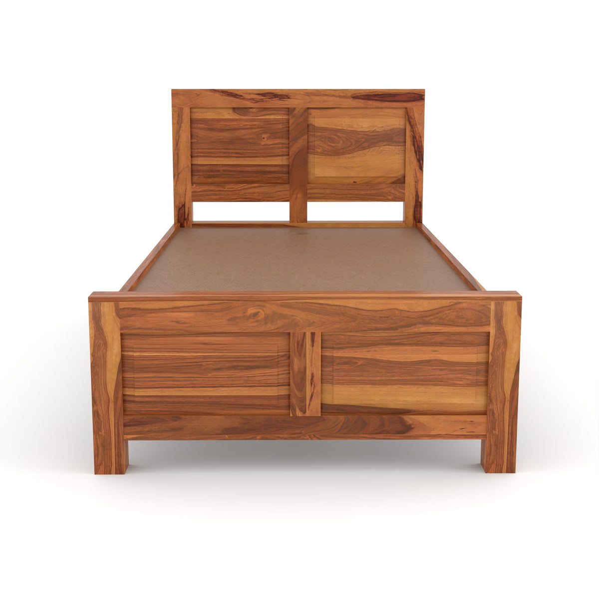 Bhagwati Art Sheesham Wood Single Bed without Storage – 2 Dalla Design – view 5
