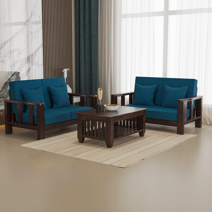 Bhagwati Art Sheesham Wood 4 Seater Sofa Set – Lounge Design – view 1